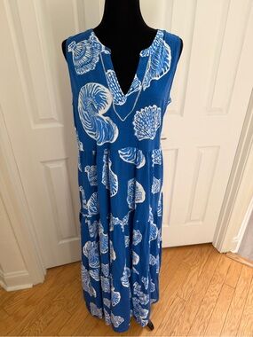lilly pulitzer mckinley maxi dress Lilly Pulitzer McKinley Sleeveless Maxi Dress In Blue Peri Lapis Lantern / 4